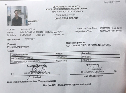 Martin del Rosario tests negative for illegal drugs | PEP.ph