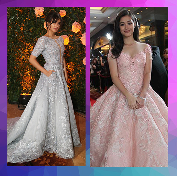 Liza soberano pink outlet gown