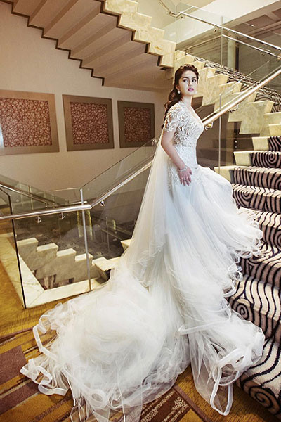 kaye abad wedding gown