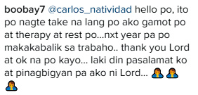 Boobay on his recovery from stroke: "Pinagbigyan pa ako ni Lord." | PEP.ph