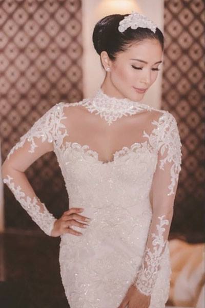 Heart evangelista 2025 wedding gown designer