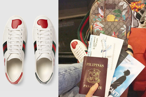 Celebrities Wearing Gucci's Ace Sneakers