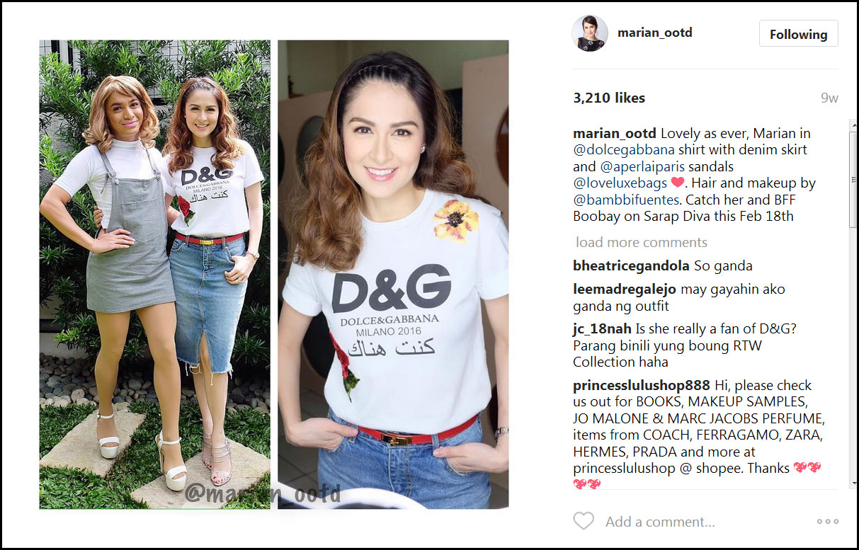 Heart vs. Marian — over 'fake' Dolce & Gabbana t-shirt?