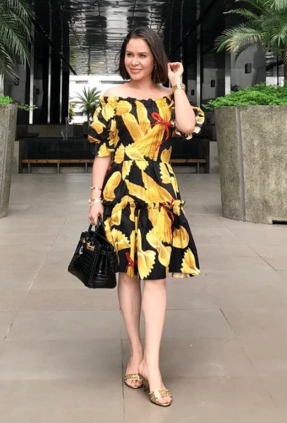 Jinkee Pacquiao Versace-inspired long dress, Women's Fashion