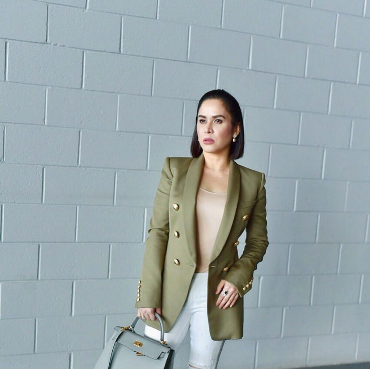 Heart Evangelista and Jinkee Pacquiao go for smart casual in
