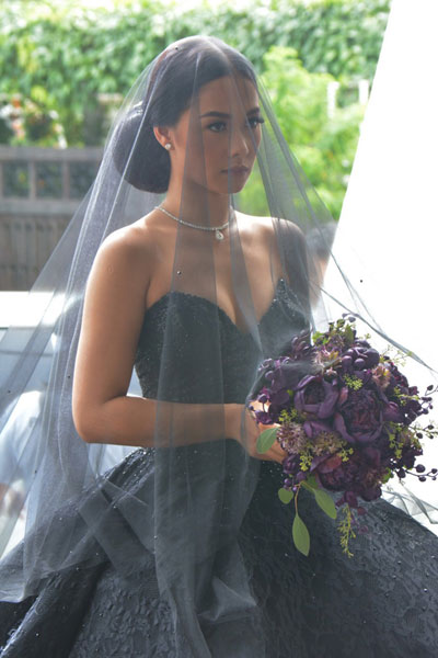 Ivy aguas black outlet wedding dress