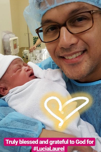 Ayen and Franco Laurel welcome fifth child baby Lucia PEP.ph