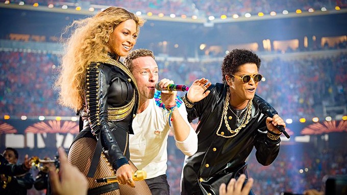 Coldplay, Bruno Mars, and Beyonce bring the house down at NFL