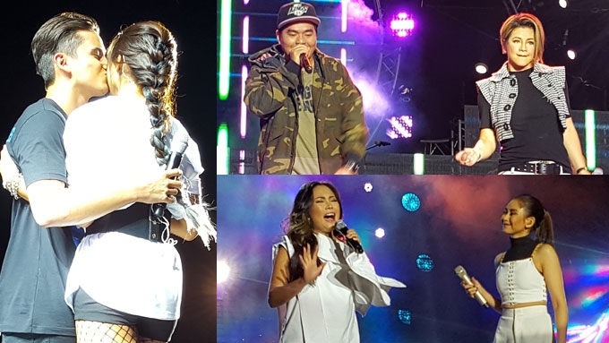 James And Nadine Kiss At Fusion 2017 Regine Velasquez Sarah Geronimo Lead Opm Singers Pep Ph