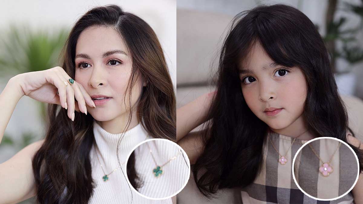 Marian and Zia wear matching Van Cleef & Arpels necklaces