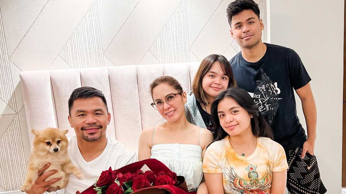Jinkee Pacquiao spends a blessed Sunday with the family