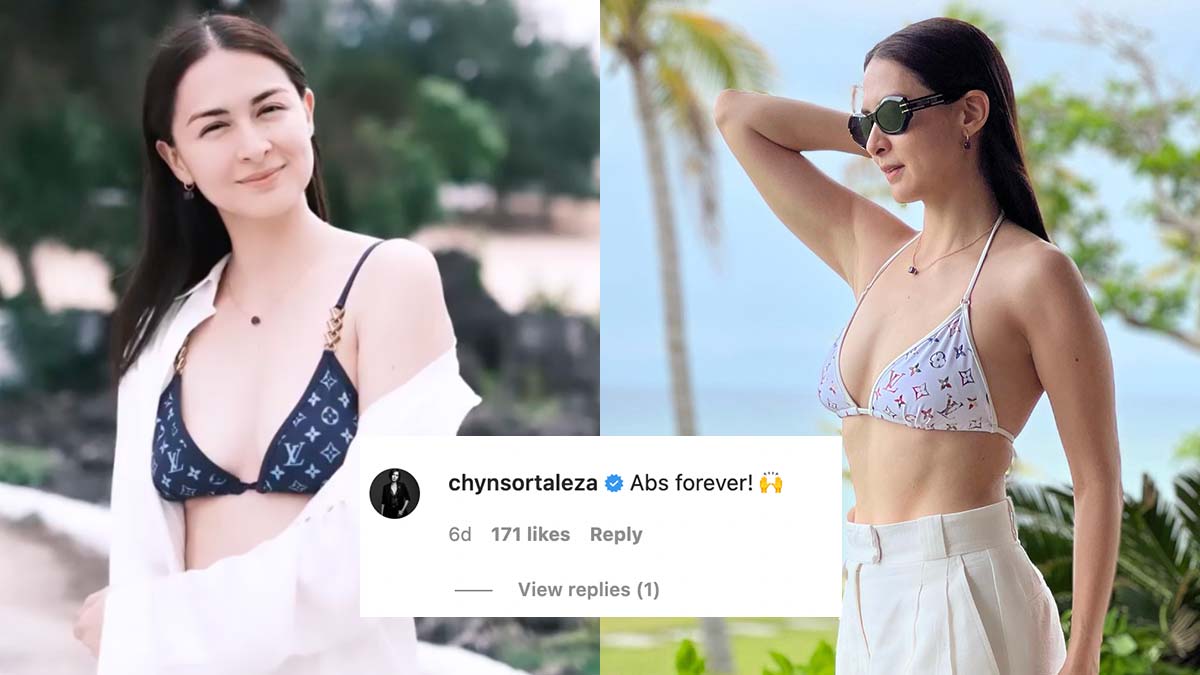 Marian Rivera bares abs in Louis Vuitton swimsuits