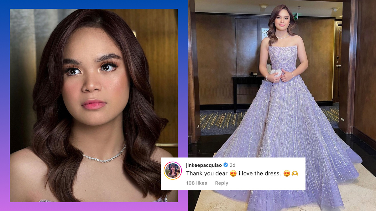 Manny Pacquiao's eldest daughter Princess attends prom in Swarovski-covered  gown