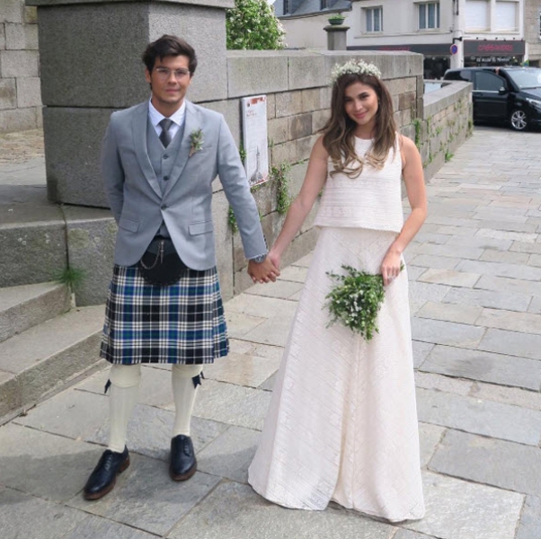 Solenn heussaff clearance wedding dress