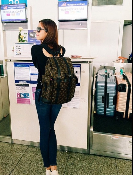 Kim Chiu and her branded backpacks