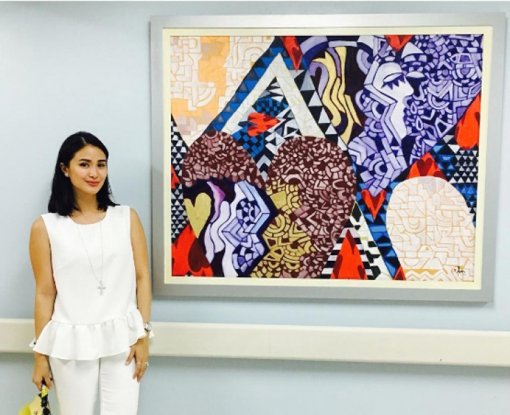 Heart Evangelista teaches art to members of cancer support group