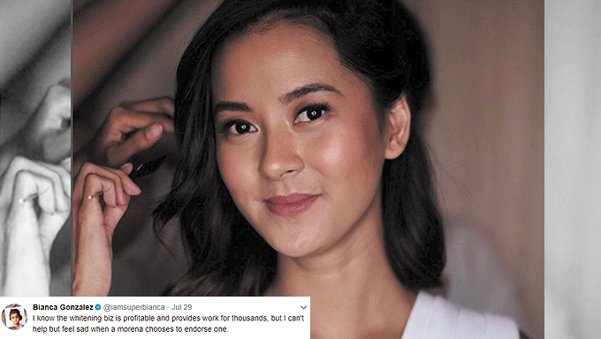 Bianca Gonzalez bemoans morena celebrities endorsing whitening