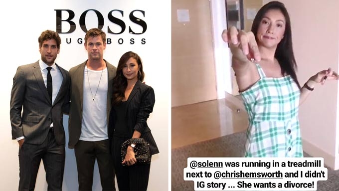 Solenn Heussaff Jokingly Returns Wedding Ring To Nico Bolzico For Missed Photo Op With Chris Hemsworth Pep Ph