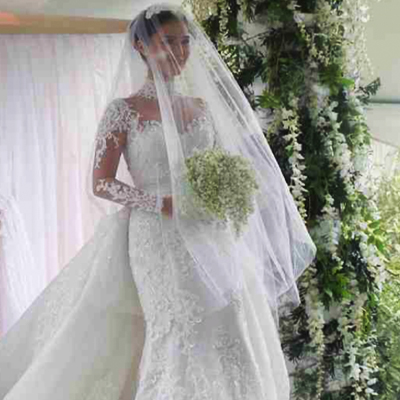 Heart evangelista 2025 wedding gown designer