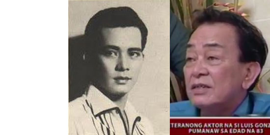 Veteran actor Luis Gonzales died last night due to complications of pneumonia. Gonzales and Gloria Romero were a famous love team during the 1950s and ... - d7da8b3de