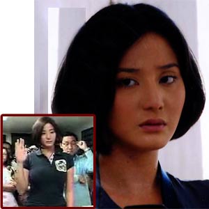 Actress Katrina Halili went to the Department of Justice (DOJ) this ... - e8f12a18c