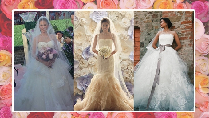 Vera Wang on three of her most iconic celebrity wedding dresses