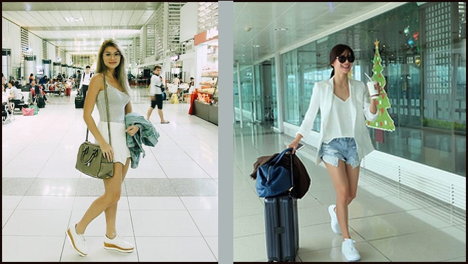 Kim Chiu in high-fashion OOTD at Schiphol airport