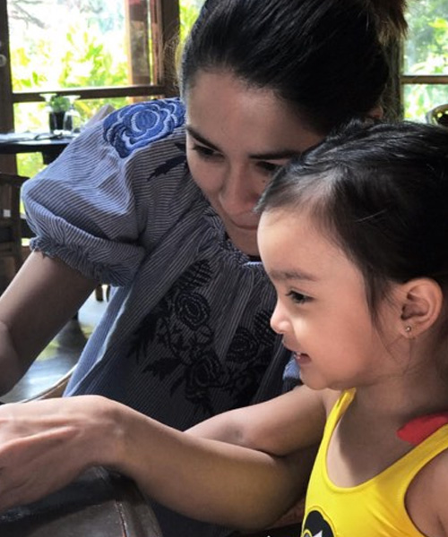 Baby Zia enjoys a happy weekend with dad Dingdong Dantes and mom Marian ...