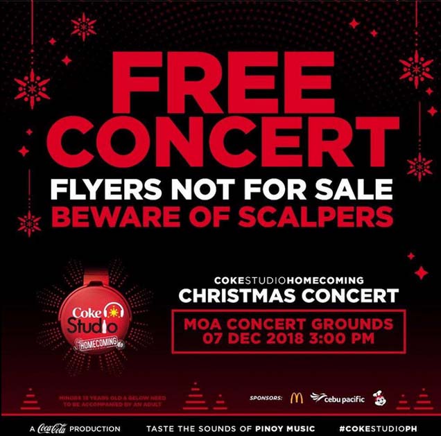 Coke Studio Christmas Concert, naudlot dahil sa gulo PEP.ph