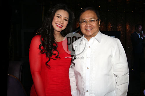 Regine Velasquez and Manny V. Pangilinan at the launch of a home ...