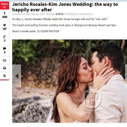 Jericho Rosales-Kim Jones Wedding: the way to happily ever after