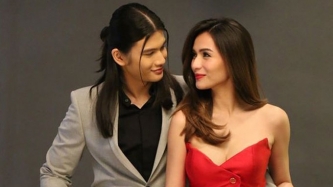 My Love From The Star poster featuring Gil Cuerva (left) and Jennylyn Mercado (right).