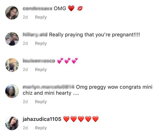 ShowBiz Chika - Heart Evangelista's Instagram post about a secret sparks  pregnancy rumors (Instagram - iamhearte).