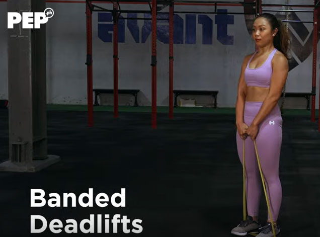 banded deadlifts