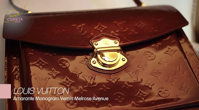 Louis Vuitton Amarante Monogram Vernis Romaine Bag