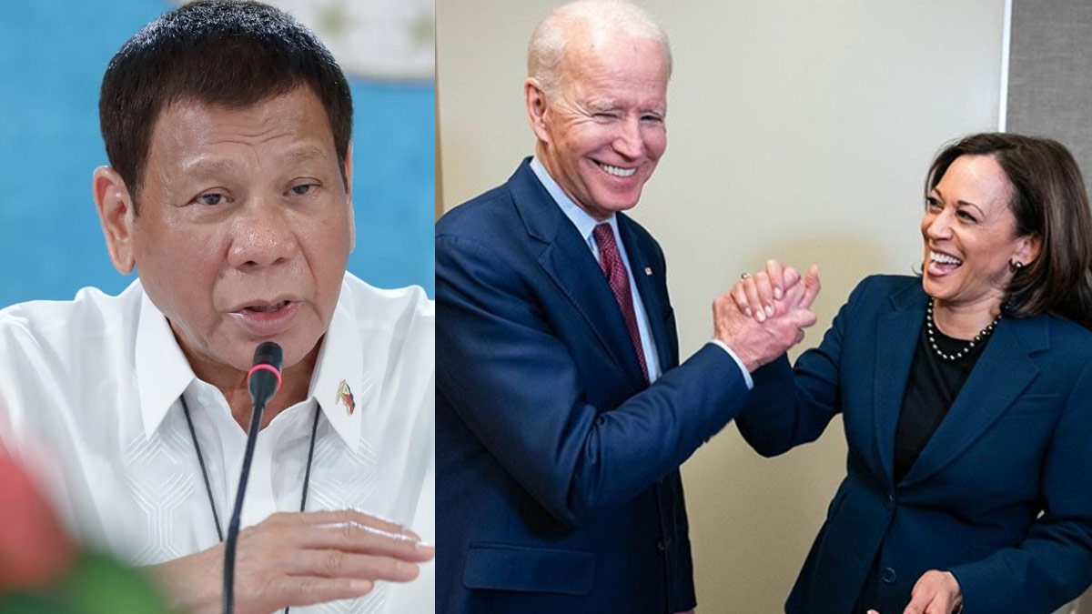 Joe Biden, Rodrigo Duterte, Kamala Harris