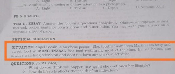 This module went viral after its content called Angel Locsin 