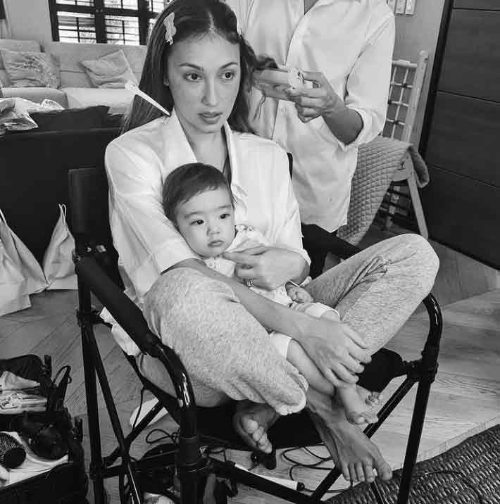 Thylane Bolzico photos with mother Solenn Heussaff and father Nico Bolzico