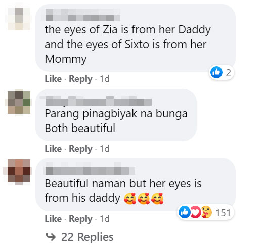facebook comment: netizens think zia got dingdong's eyes
