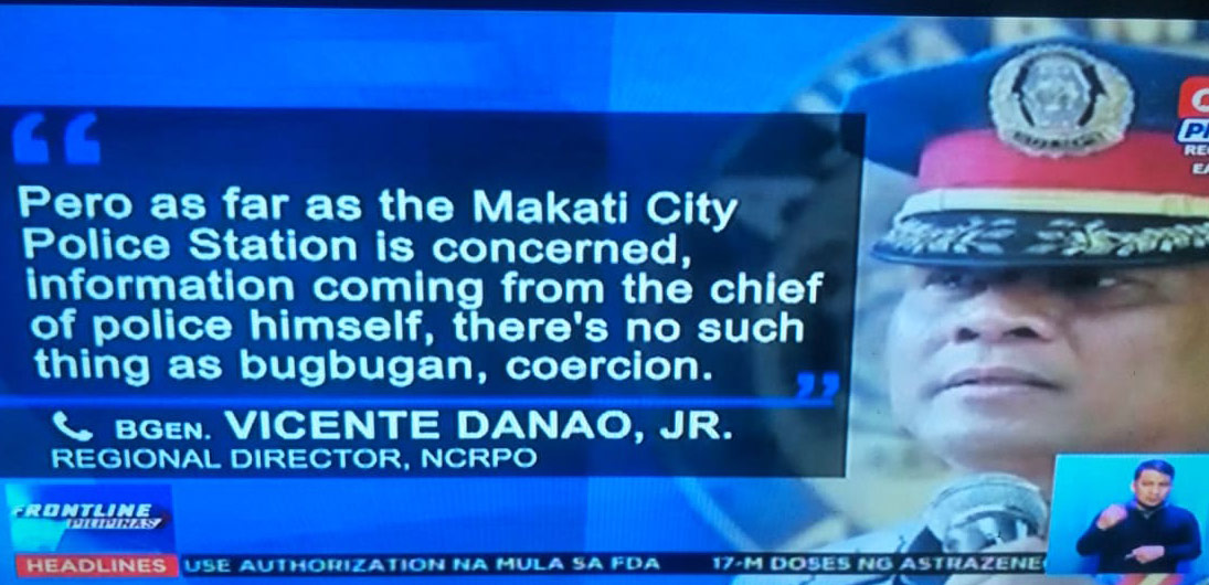 NCRPO vicente danao jr on possible perjury case