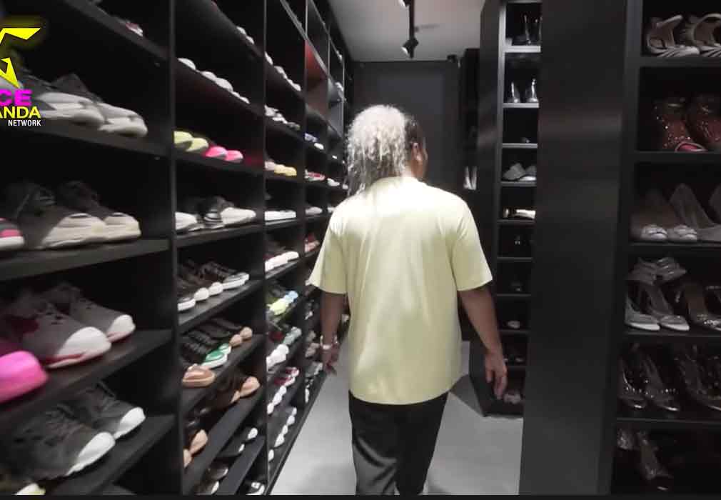 Vice Ganda shoe collection inside walk-in closet