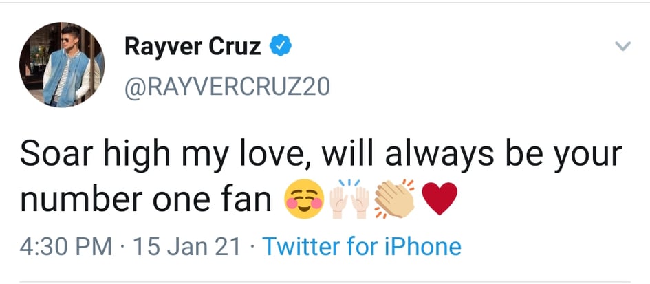 rayver cruz tweet for janine guiterrez