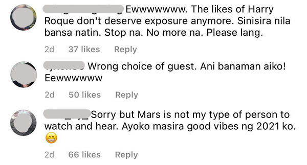 netizen criticizes aiko for guesting harry roque on vlog