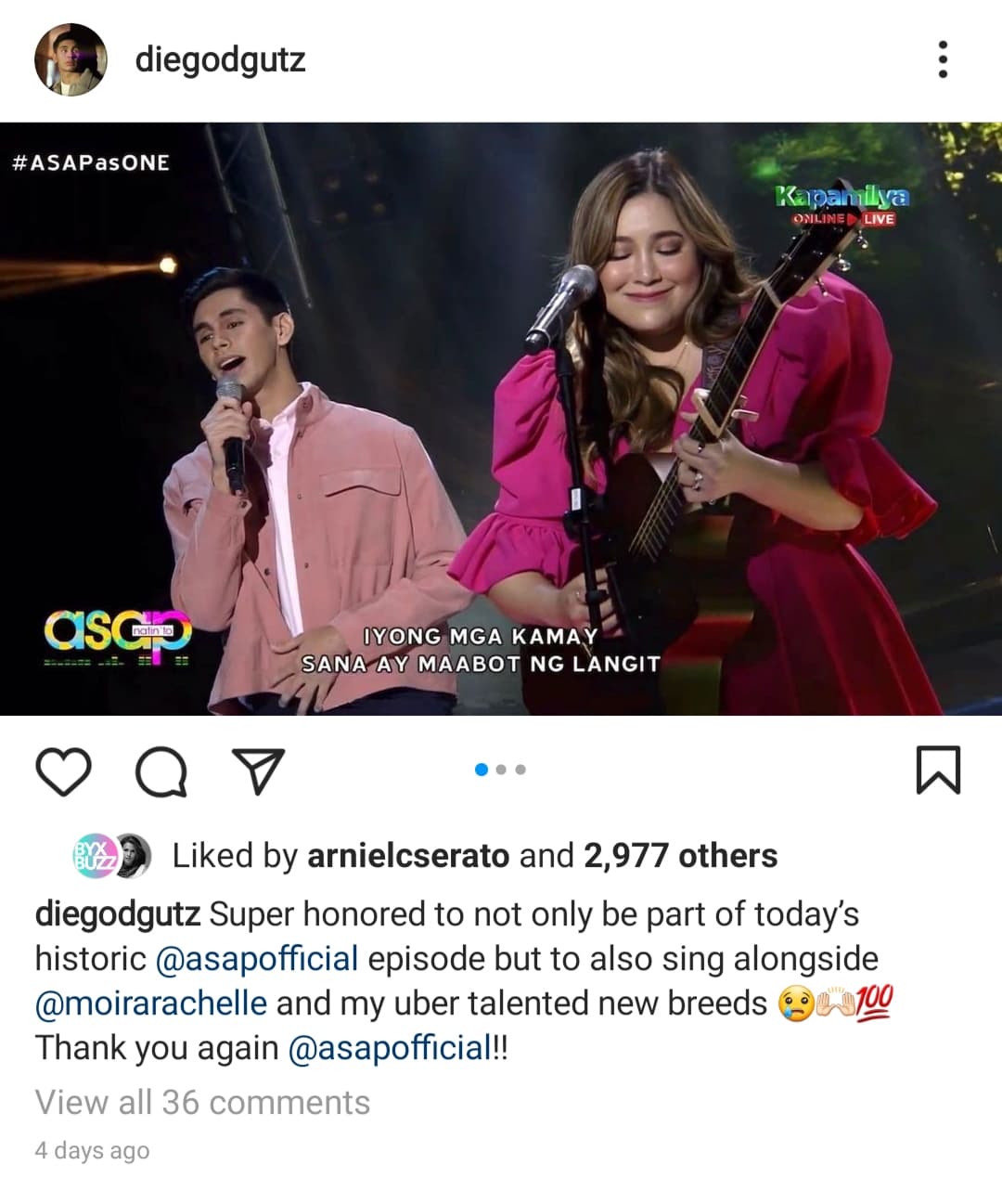 diego and moira duet on asap