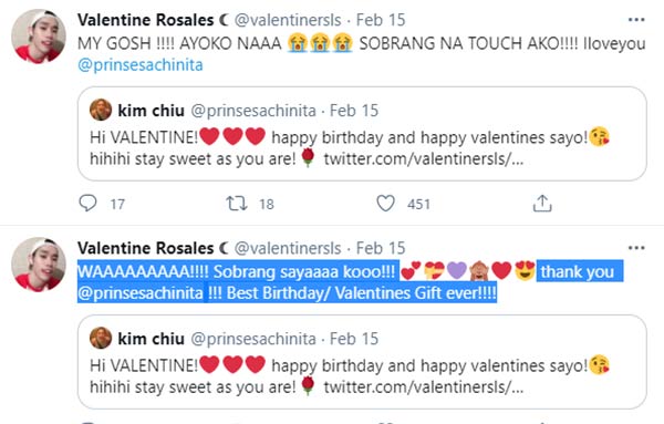 valentine rosales happy over kim chiu's birthday greeting