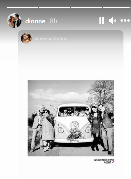 Instagram Story: Dionne Monsanto with Ryan Stalder family