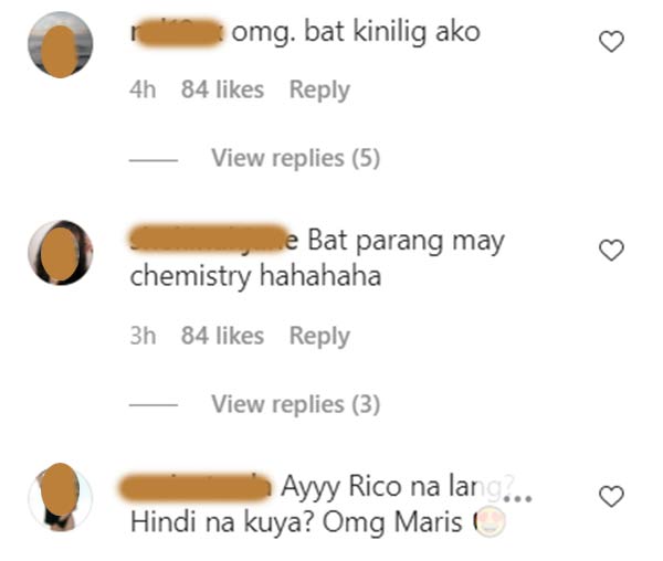 IG Comment: Netizens get kilig over Maris and Rico