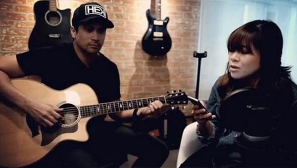 Sam Milby with young Moira dela Torre