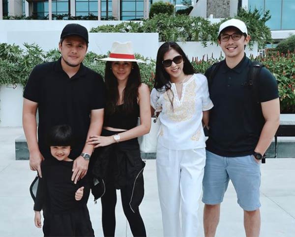 Toni, Paul and son Seve with sister Alex and Mikee