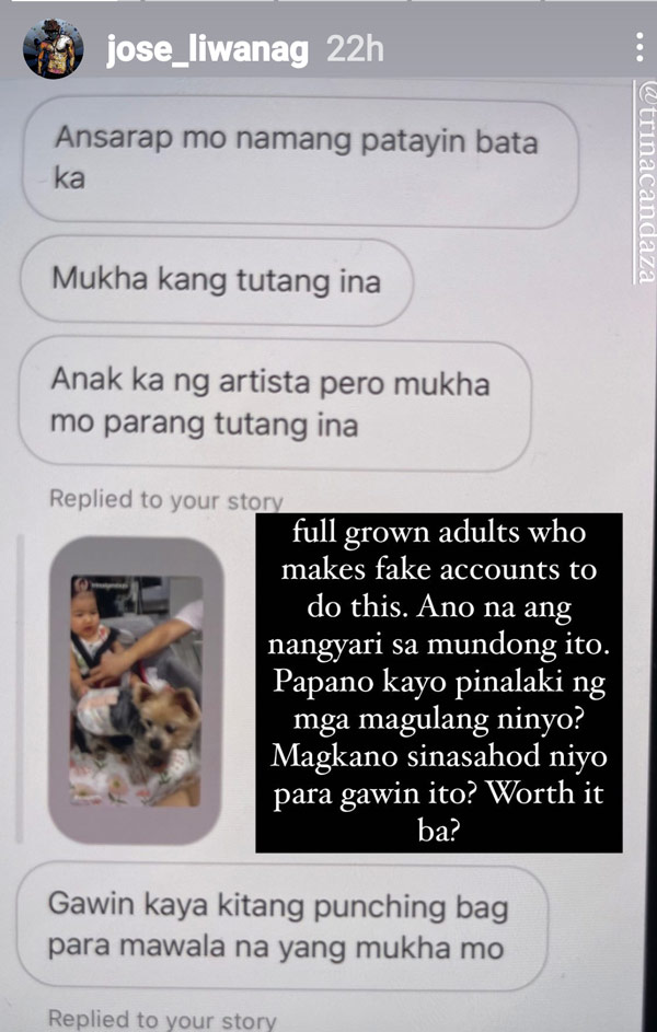 IG Stories: Carlo Aquino reply to death threat against baby Enola